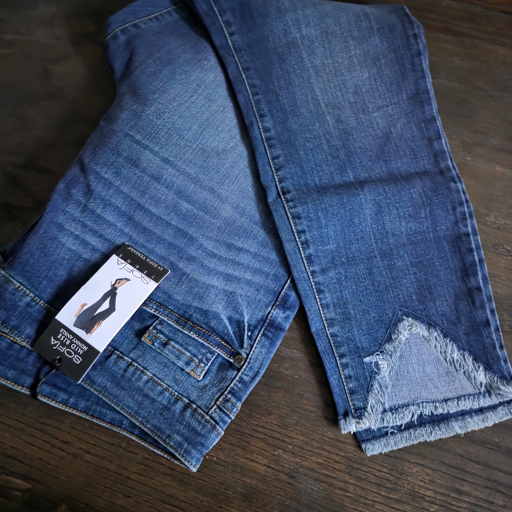 Sofia by Sofia Vergara Blue Ankle Jeans